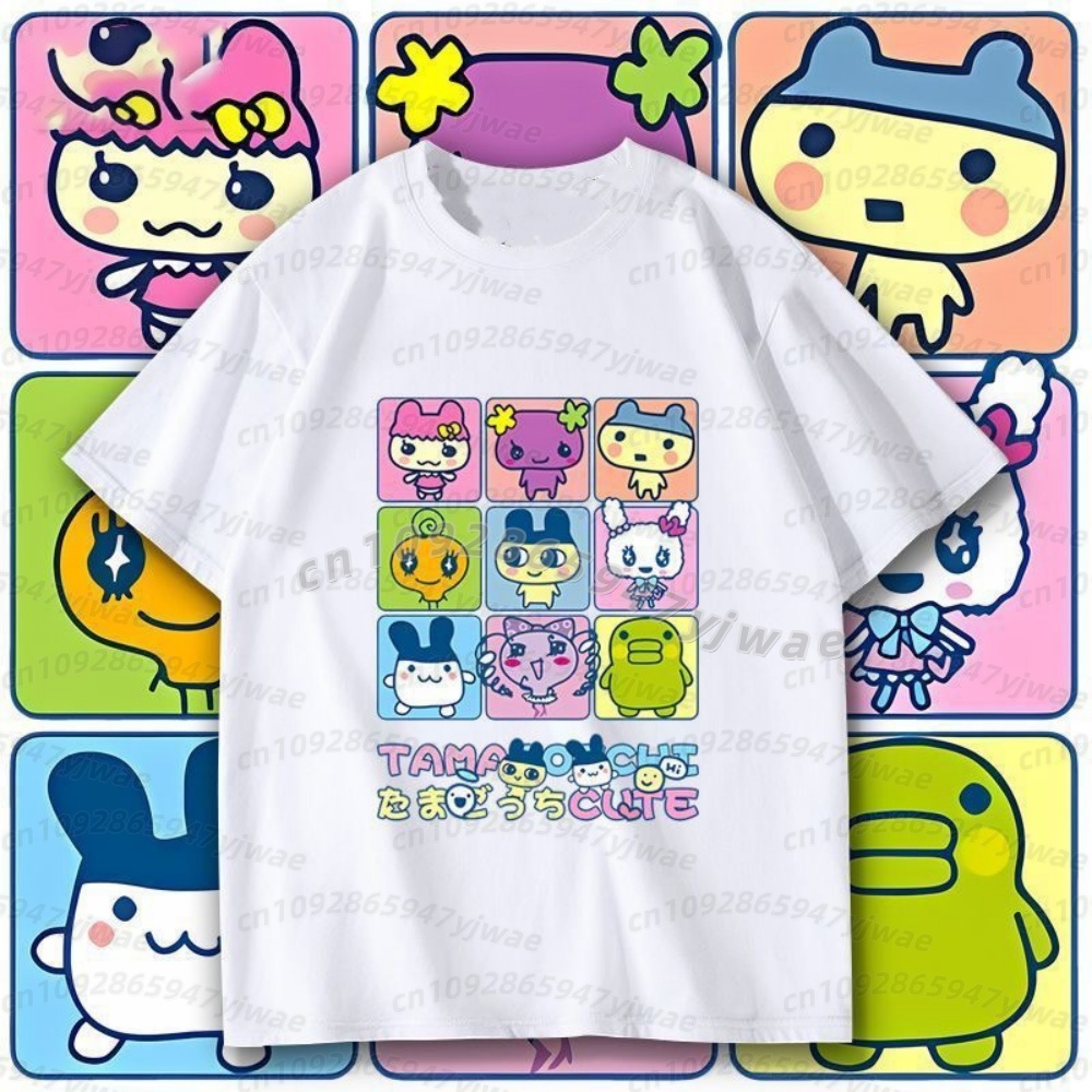 Street Fashion Female - 2026 Summer men t-shirt Japan Tamagotchi