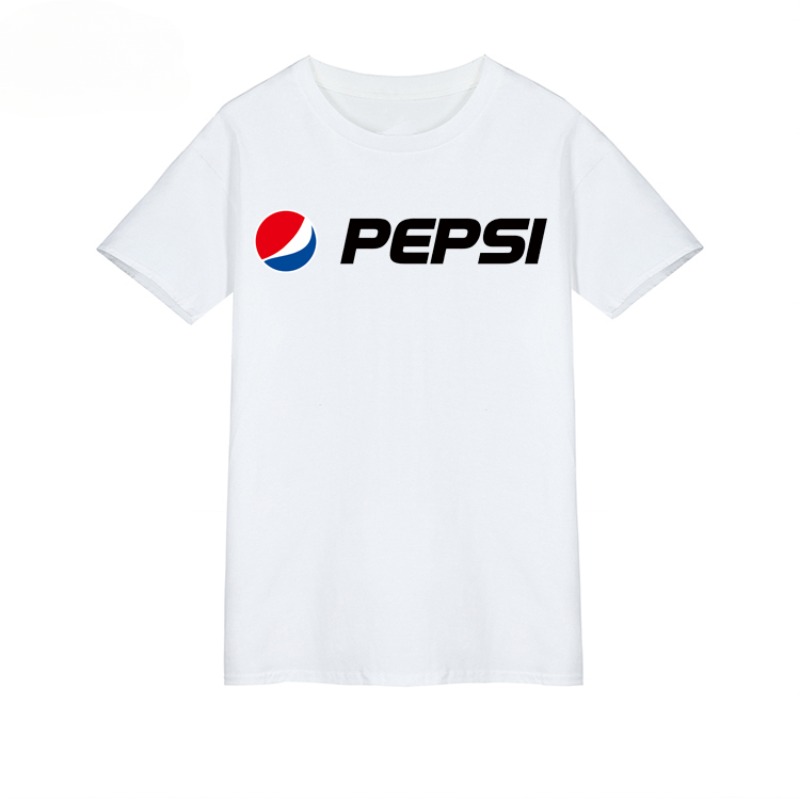 Street Fashion Couple - Pepsi Joint Commemorative T-shirt Short Sleeve