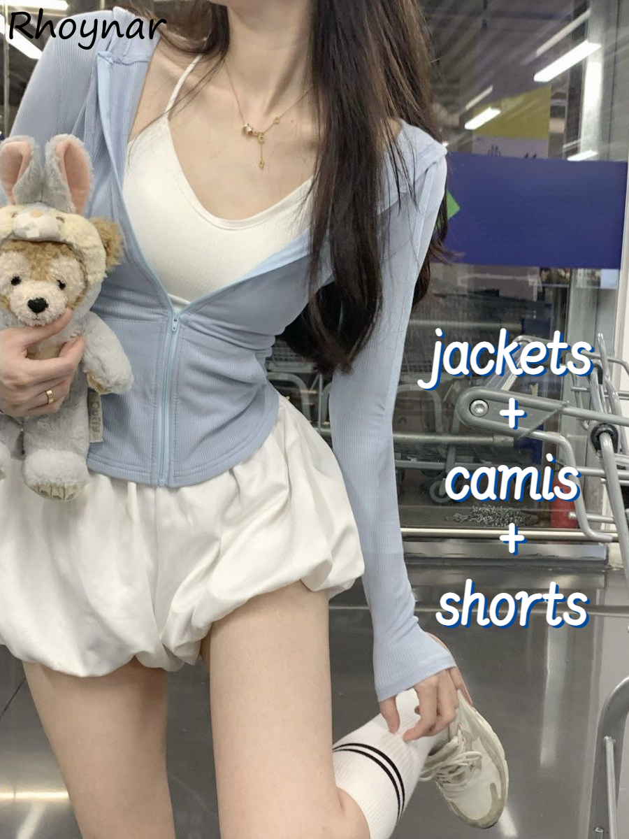 Street Fashion Korean - 3 Pcs Sets Women Summer Sunscreen