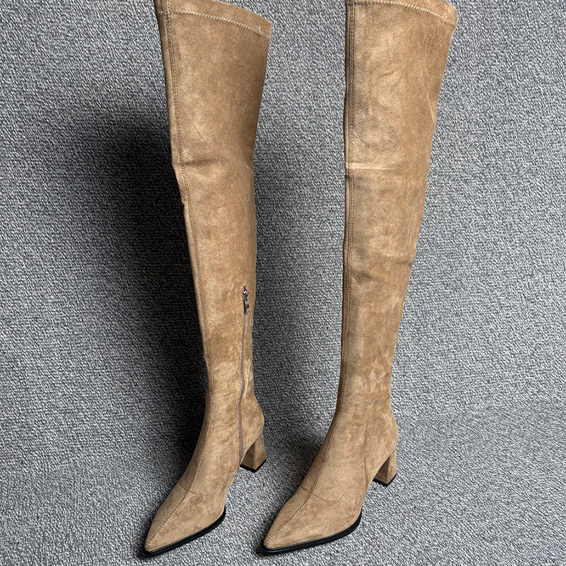 Winter Fashion Pointed Toe Wom - Street Fashion Female avaliação e preço