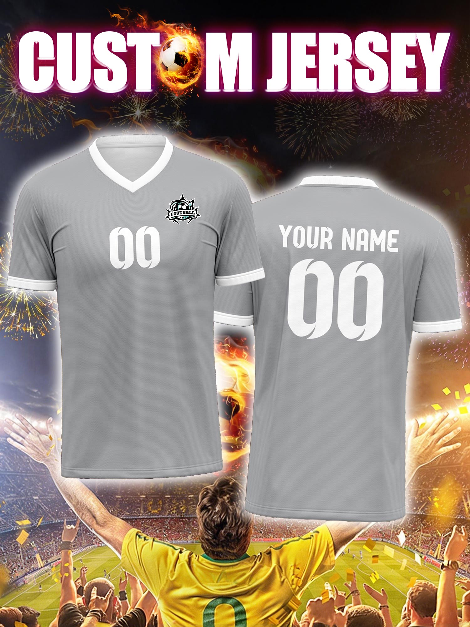 Custom Soccer Jersey With Cust - Street Fashion Jersey avaliação e preço