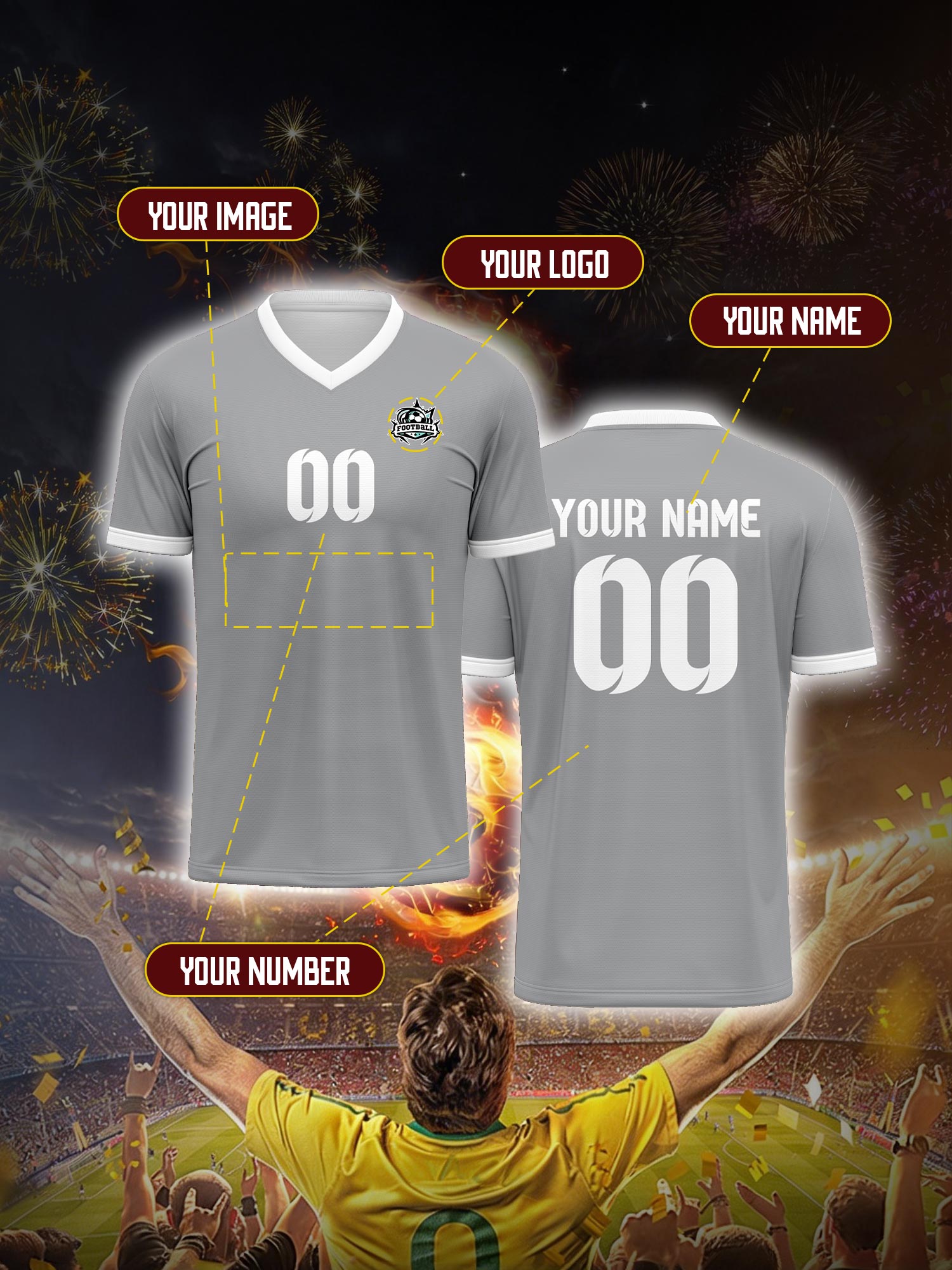 Custom Soccer Jersey With Cust - Street Fashion Jersey avaliação e preço
