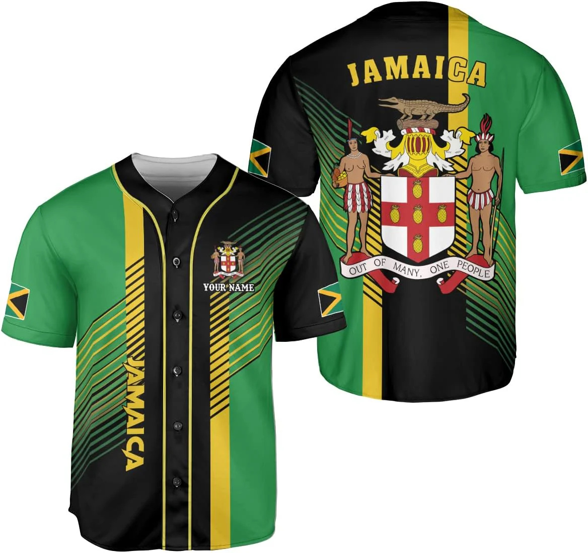 Personalized Name Jamaica Desi - Street Fashion Jersey avaliação e preço