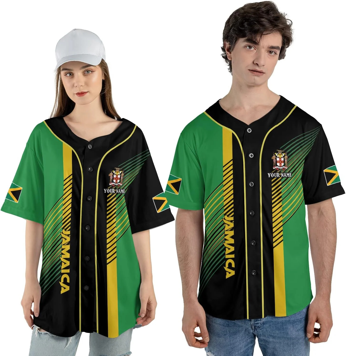 Personalized Name Jamaica Desi - Street Fashion Jersey avaliação e preço