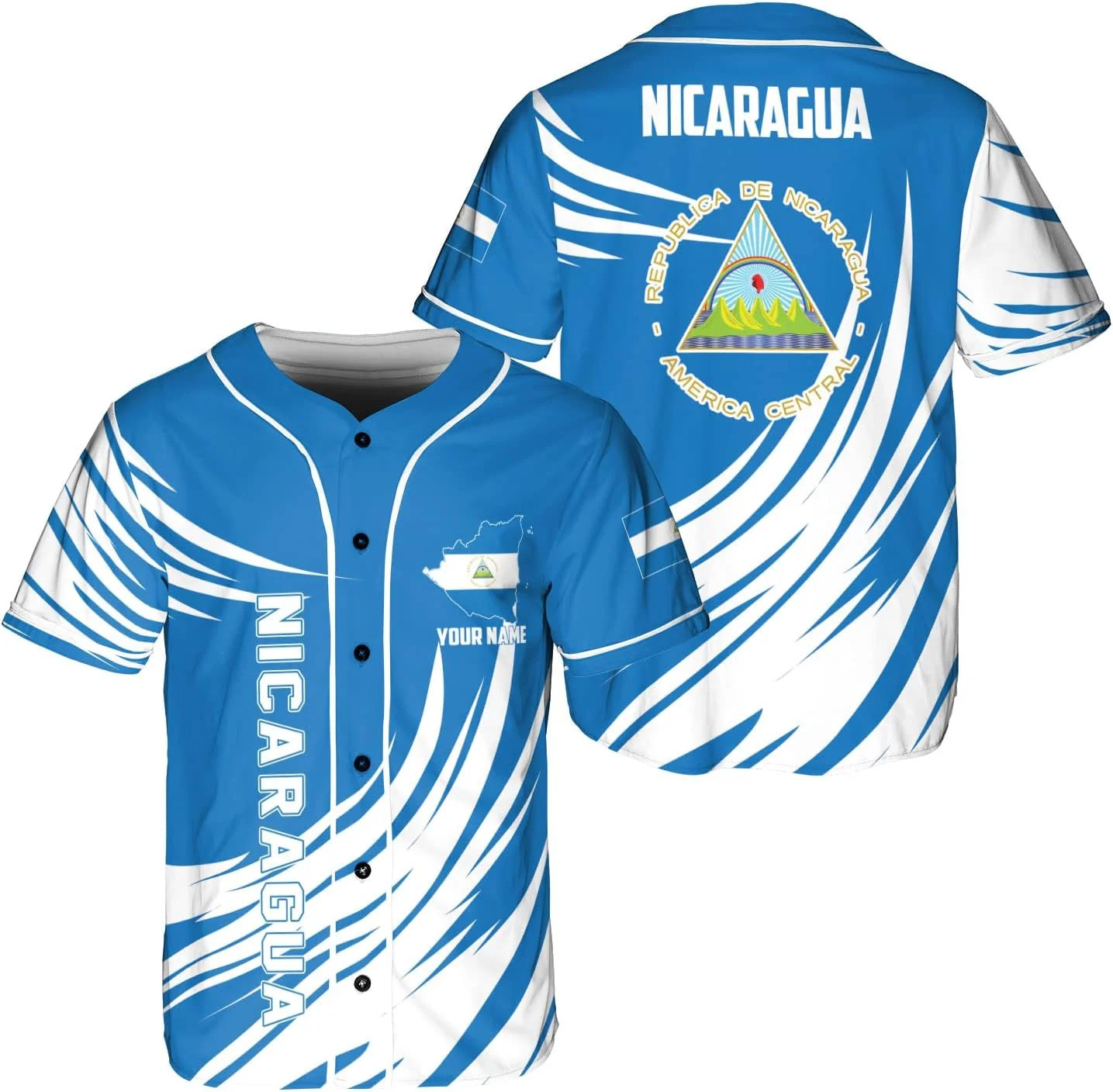 Personalized Name Nicaragua De - Street Fashion Jersey avaliação e preço