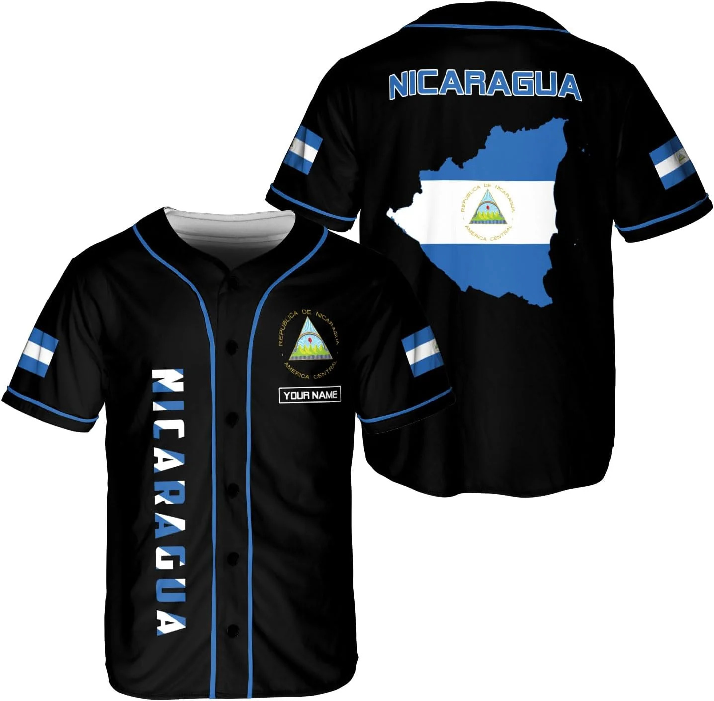 Personalized Name Nicaragua De - Street Fashion Jersey avaliação e preço