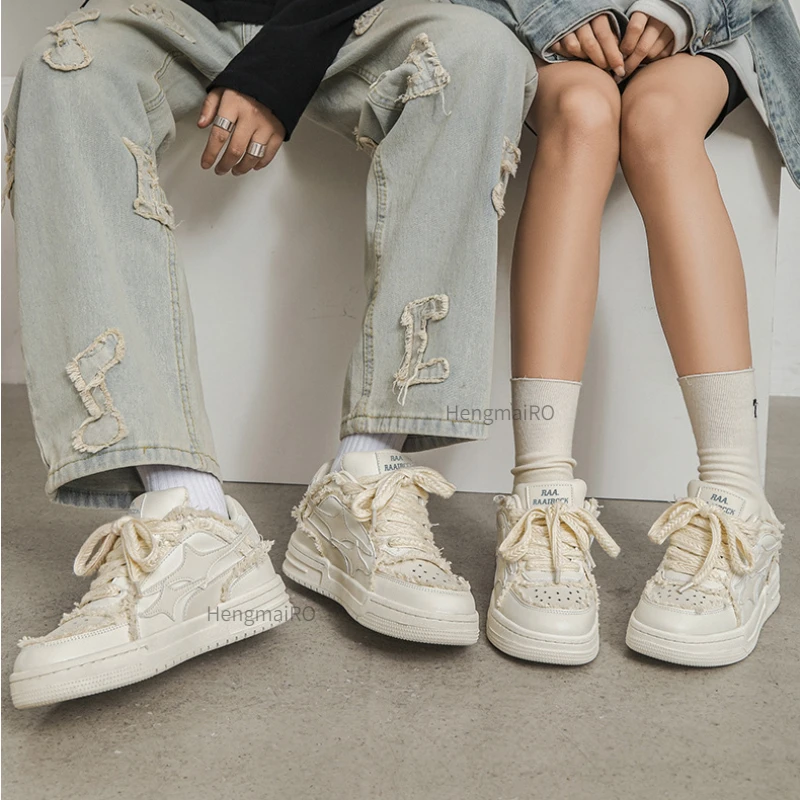 Women Sneakers Man Retro Star  - Street Fashion Couple avaliação e preço