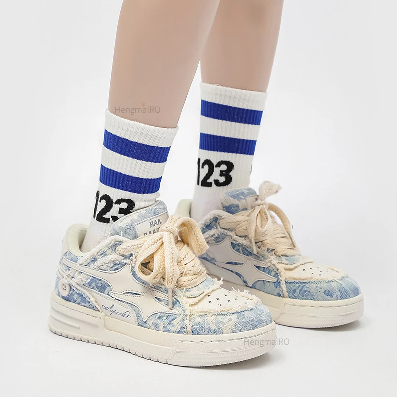 Women Sneakers Man Retro Star  - Street Fashion Couple avaliação e preço