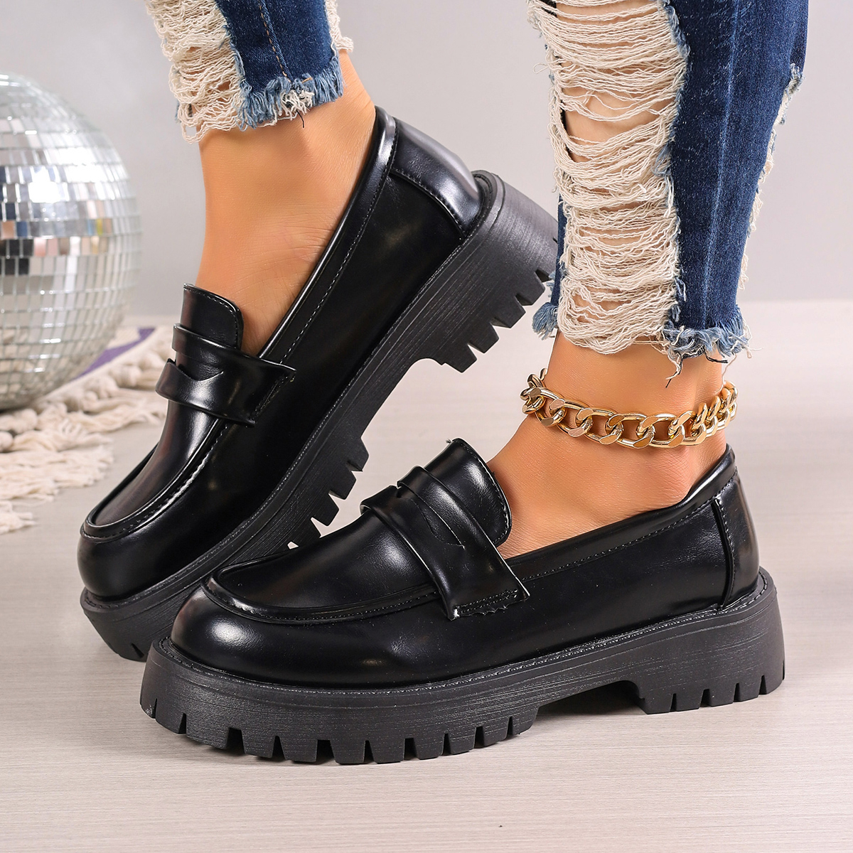 New Women's Solid Color Platfo - Street Fashion Walk avaliação e preço