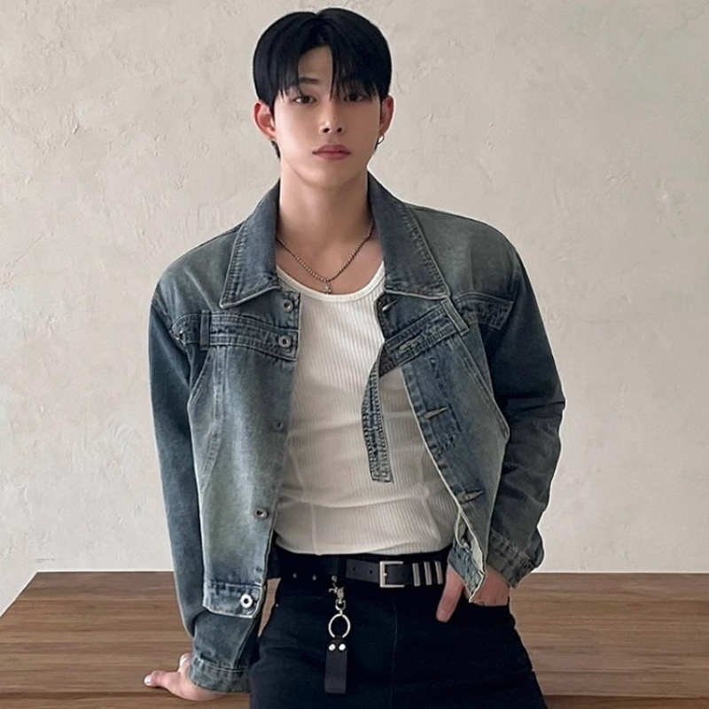Fashion Retro Denim Jackets Me - Street Fashion Men 2025 avaliação e preço