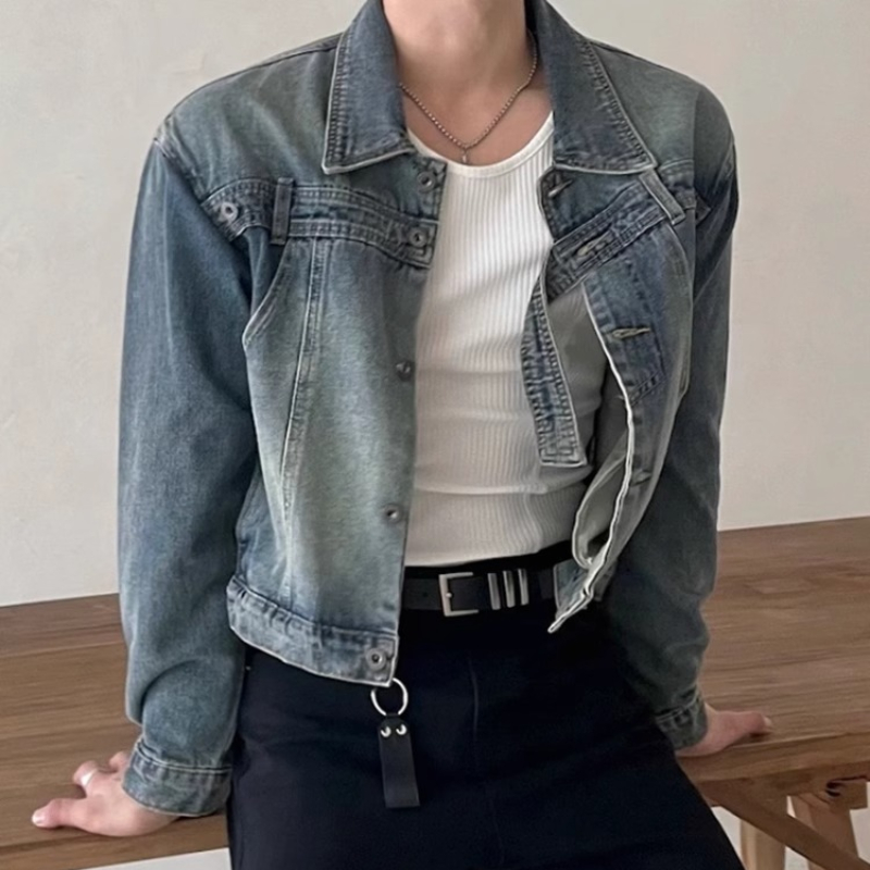 Fashion Retro Denim Jackets Me - Street Fashion Men 2025 avaliação e preço