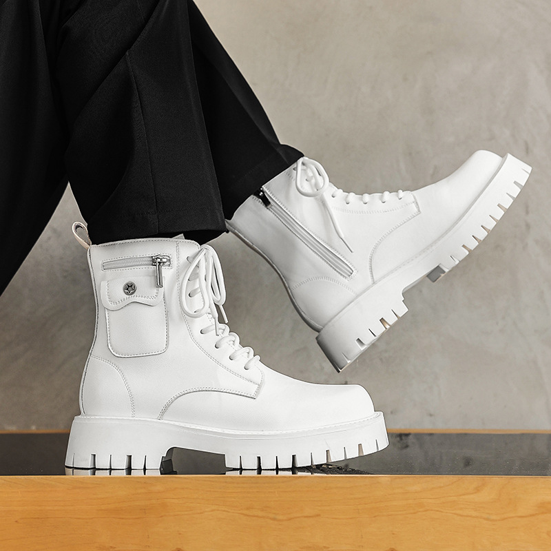 2025 Trend Men Boots Sneakers  - Street Fashion Men 2025 avaliação e preço