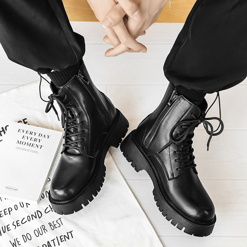 2025 Trend Men Boots Sneakers  - Street Fashion Men 2025 avaliação e preço