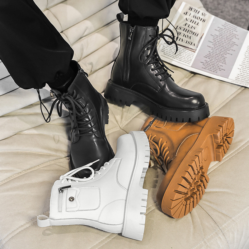 2025 Trend Men Boots Sneakers  - Street Fashion Men 2025 avaliação e preço