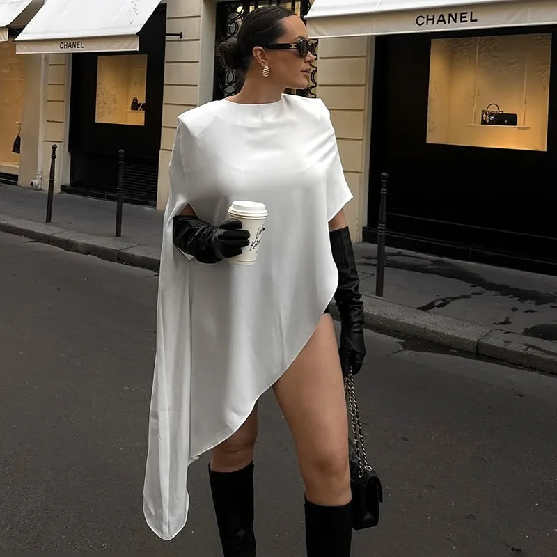 BWQ Fashion White Dress Sexy I - Street Fashion Look avaliação e preço