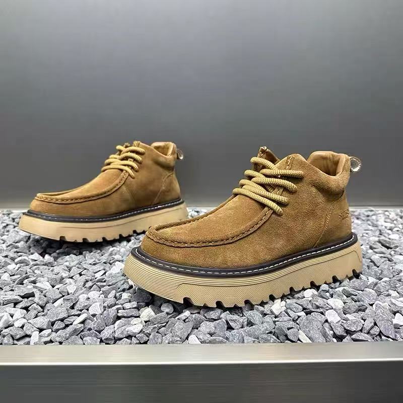 Autum Winter Men Platform Boot - Street Fashion Men 2025 avaliação e preço