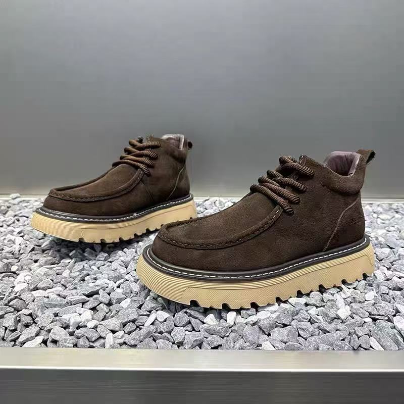 Autum Winter Men Platform Boot - Street Fashion Men 2025 avaliação e preço