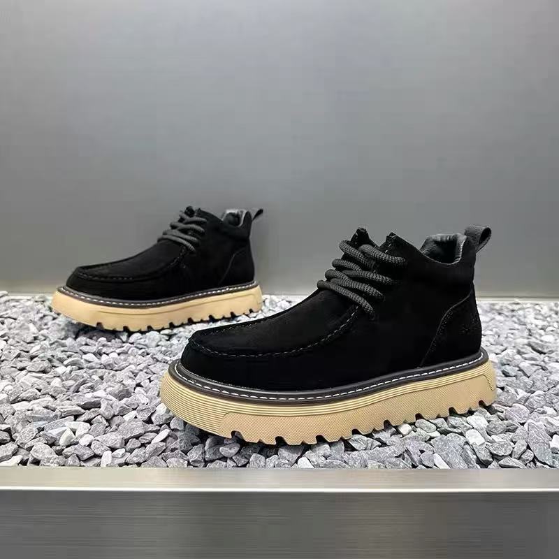 Autum Winter Men Platform Boot - Street Fashion Men 2025 avaliação e preço