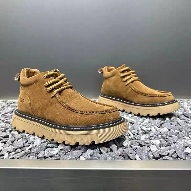 Autum Winter Men Platform Boot - Street Fashion Men 2025 avaliação e preço