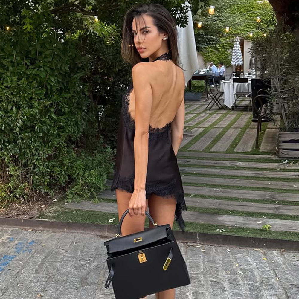 Tuularose Black Lace Vest Fash - Street Fashion Look avaliação e preço