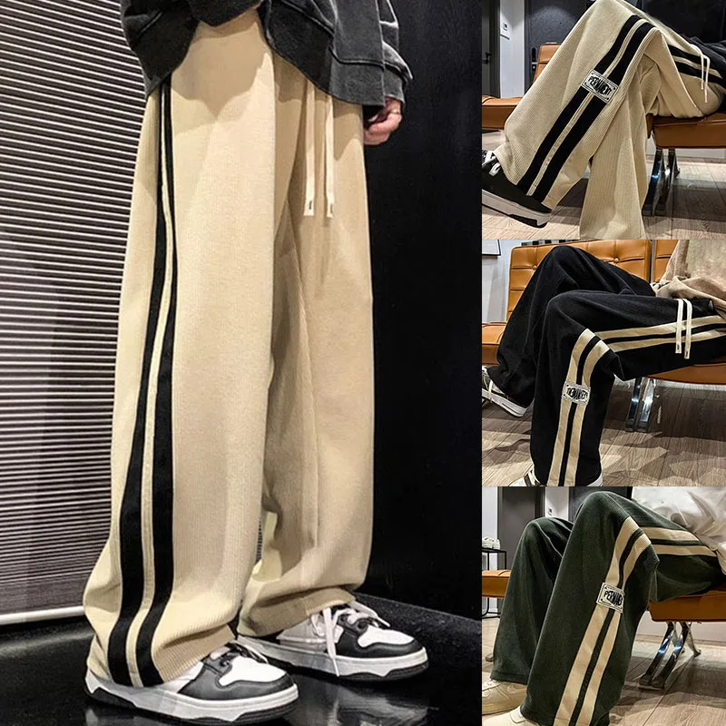 High Street Casual Pants Men W - Street Fashion Couple avaliação e preço