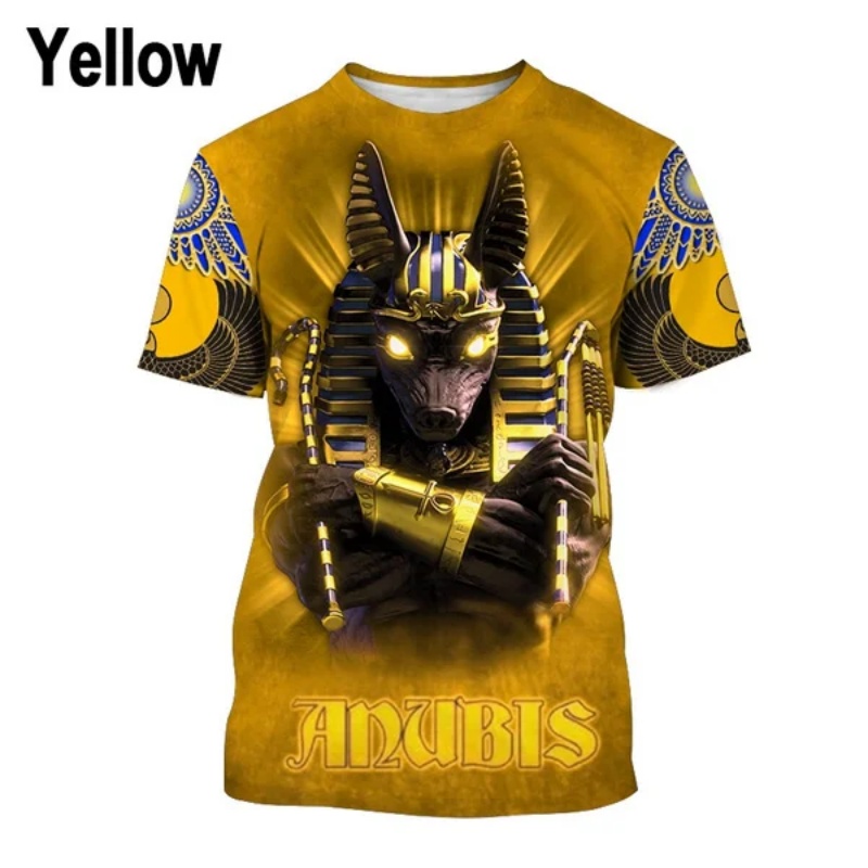 3D Printed Pharaoh Anubis T-Sh - Street Fashion Egypt avaliação e preço