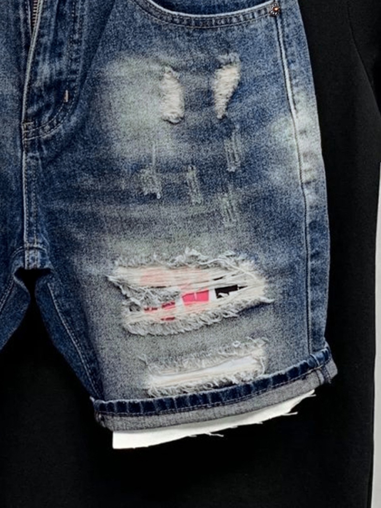2026 Summer Ripped Straight Me - Street Fashion Korean avaliação e preço
