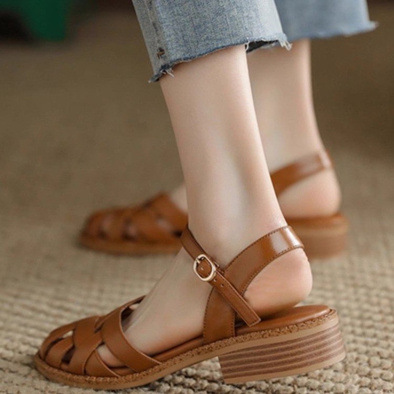Shoes Female 2025 Buckle Strap - Street Fashion Female avaliação e preço