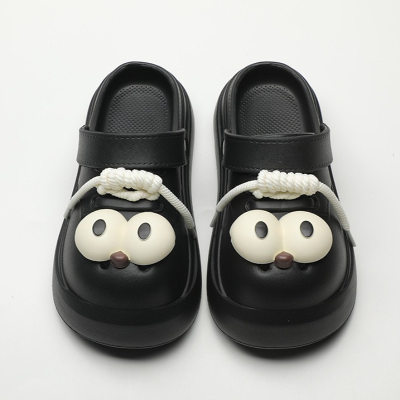 Cute DIY Big Eyes Fashion Clog - Street Fashion Walk avaliação e preço