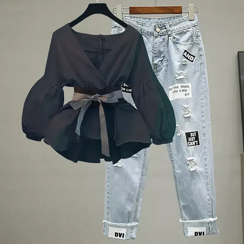 Women Elegant V-Neck Stripe La - Street Fashion Korean avaliação e preço