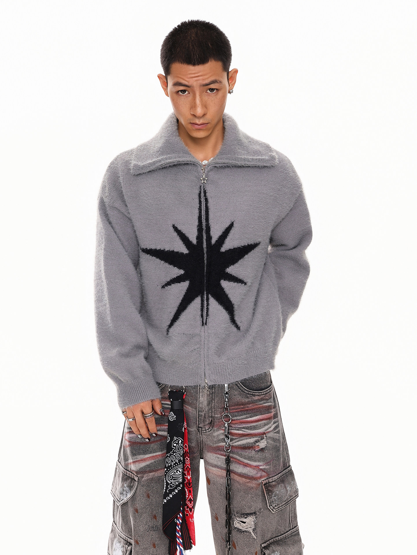 Fur Collar Pullovers Cotton Me - Street Fashion Brand Logo avaliação e preço