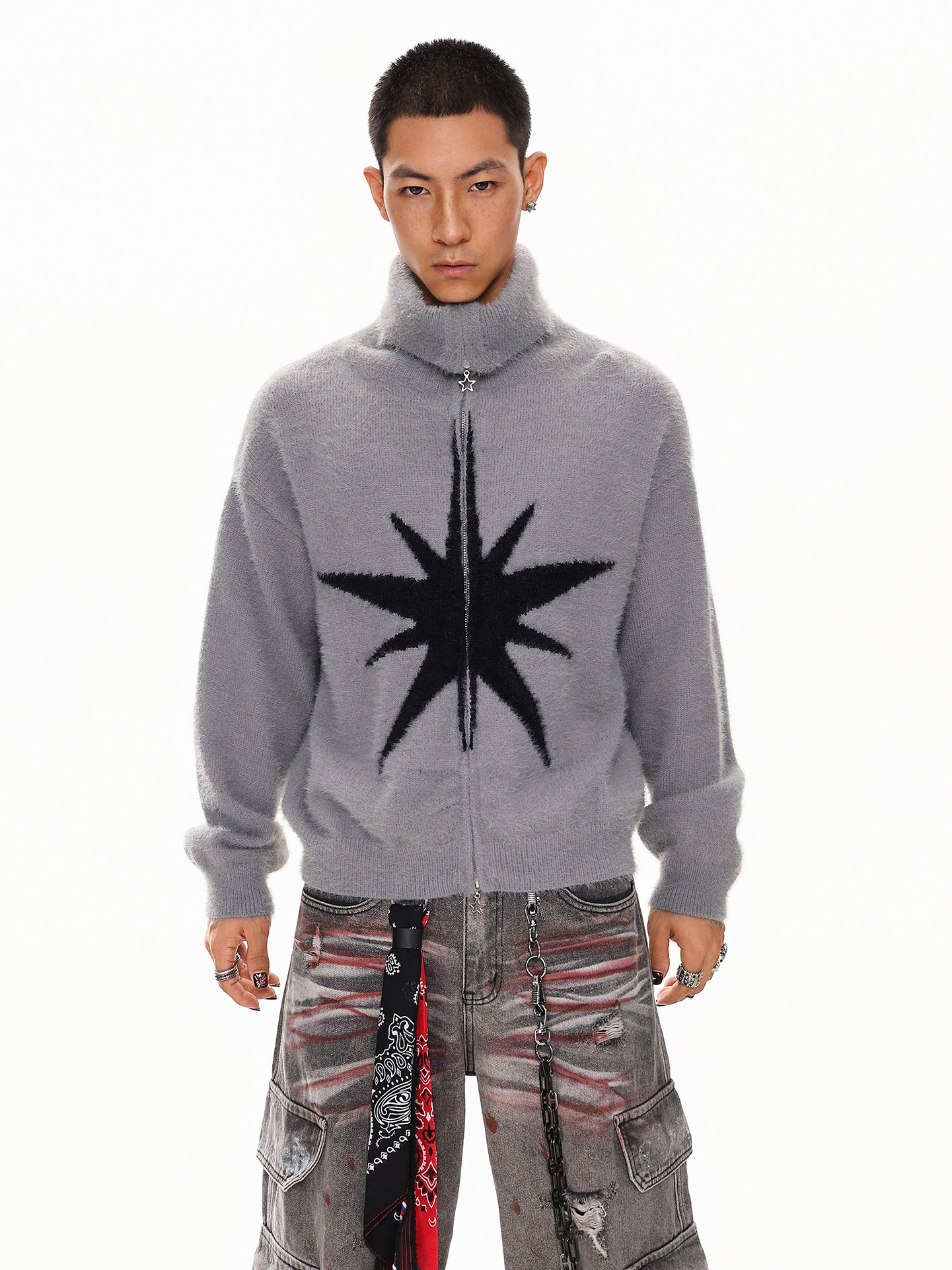 Fur Collar Pullovers Cotton Me - Street Fashion Brand Logo avaliação e preço