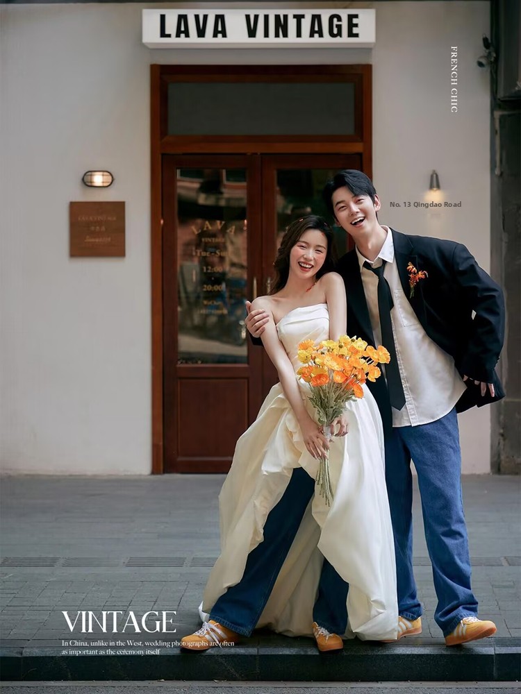 Korean Style Denim Young Coupl - Street Fashion Couple avaliação e preço