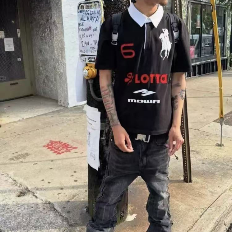 2025 Summer Men's High Street  - Street Fashion Men 2025 avaliação e preço