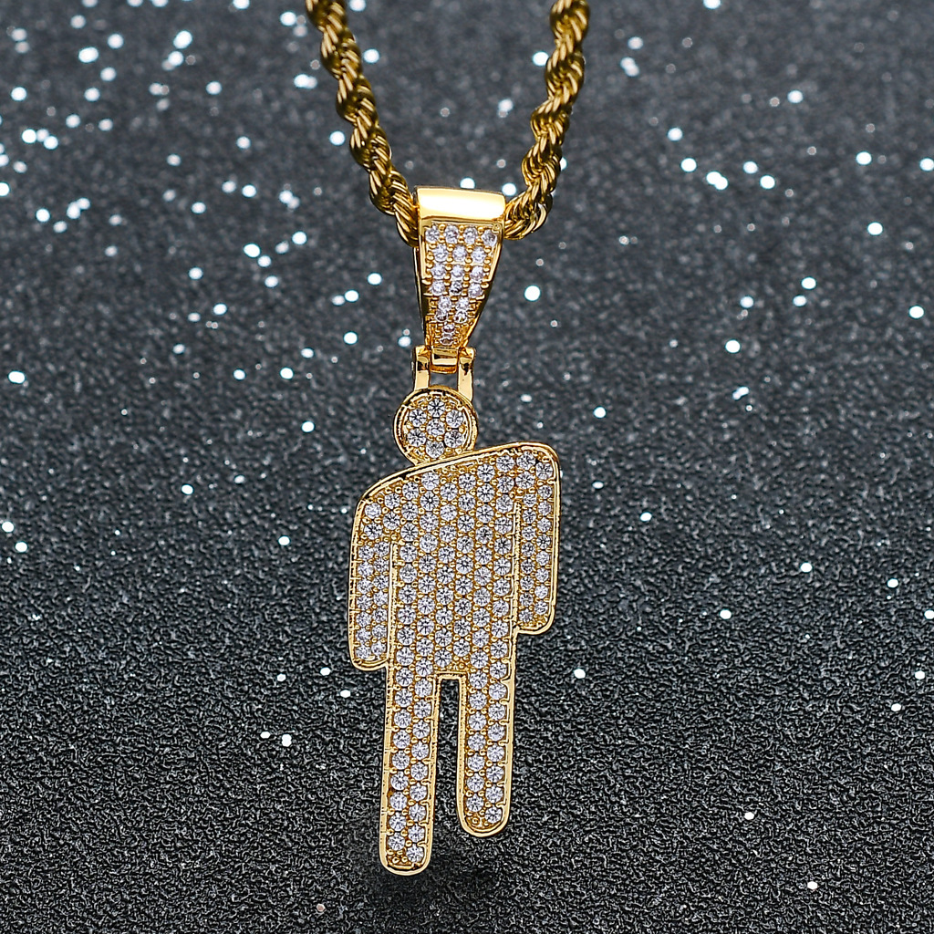 Hip Hop Necklace Stainless Ste - Street Fashion Couple avaliação e preço