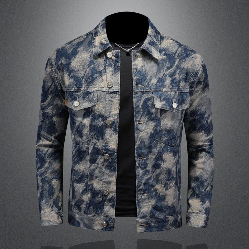 2025 Spring Vintage Denim Jack - Street Fashion Men 2025 avaliação e preço