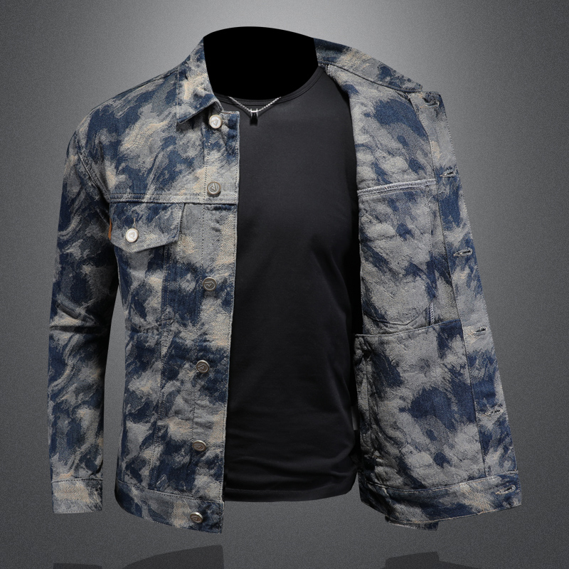 2025 Spring Vintage Denim Jack - Street Fashion Men 2025 avaliação e preço