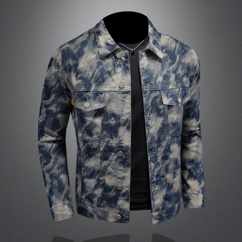 2025 Spring Vintage Denim Jack - Street Fashion Men 2025 avaliação e preço
