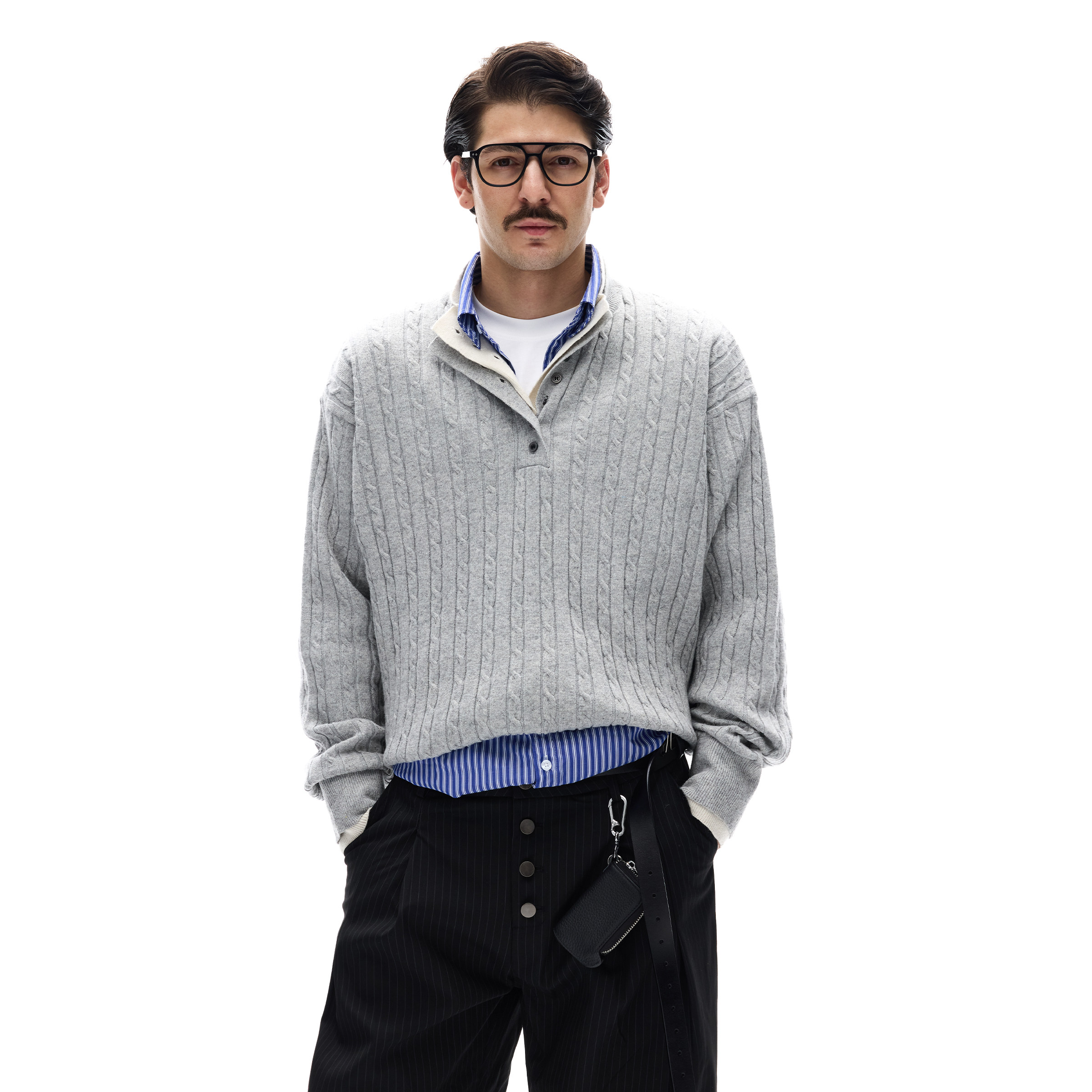 Fur Collar Pullovers American  - Street Fashion Look avaliação e preço