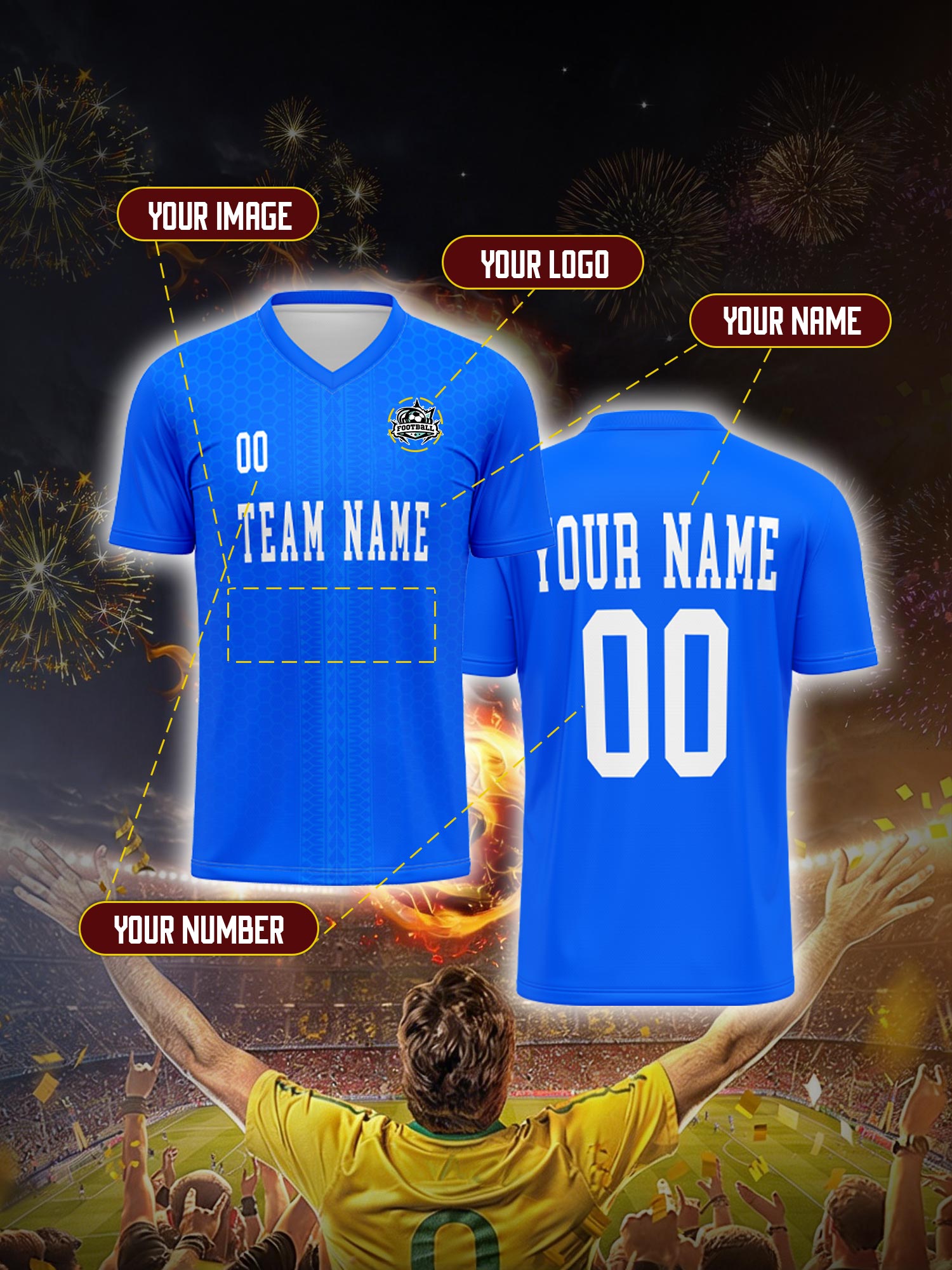 Custom Soccer Jersey With Cust - Street Fashion Jersey avaliação e preço