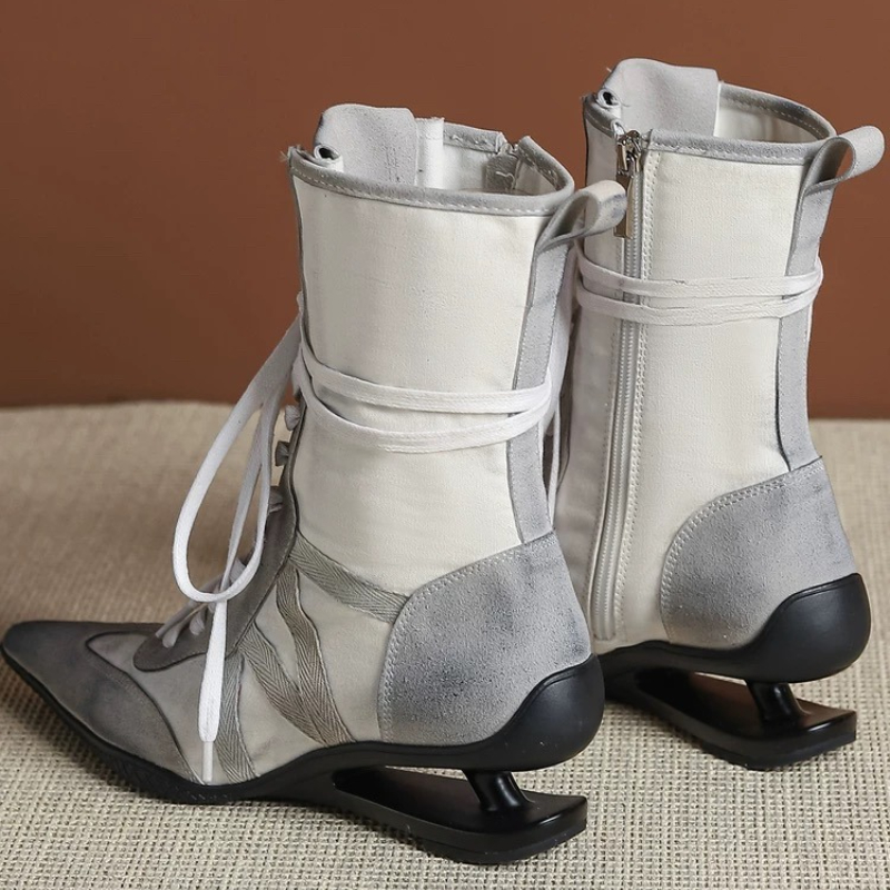 Pointed Toe Cross-tied Designe - Street Fashion Female avaliação e preço