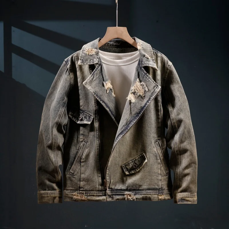 2025 New Large Jacket Men's Fa - Street Fashion Men 2025 avaliação e preço