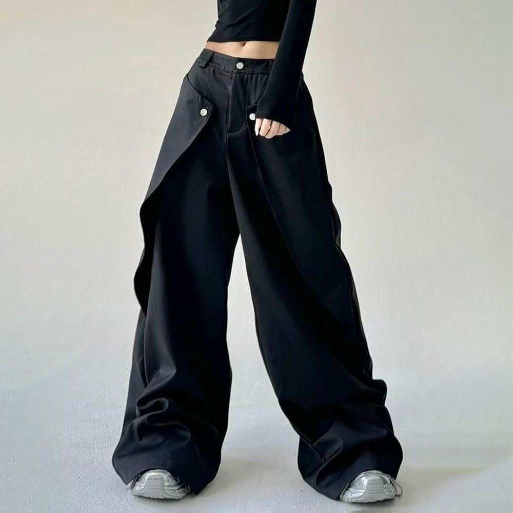 Mens Trousers Stitching Double - Street Fashion Men 2025 avaliação e preço