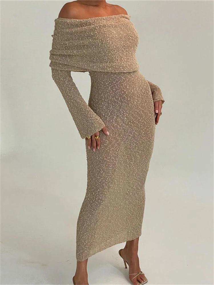 Off-Shoulder See-Through Sequi - Street Fashion Look avaliação e preço