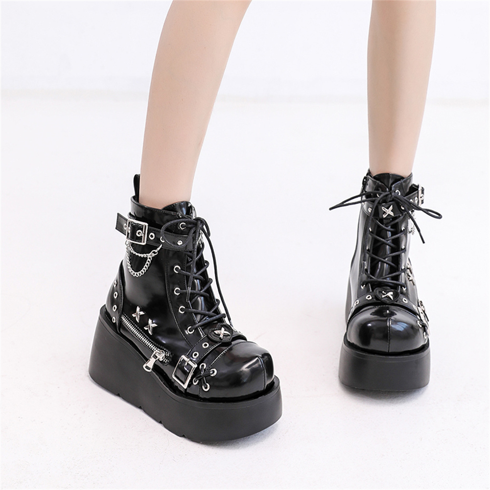 Brand New Ladies Goth Platform - Street Fashion Female avaliação e preço