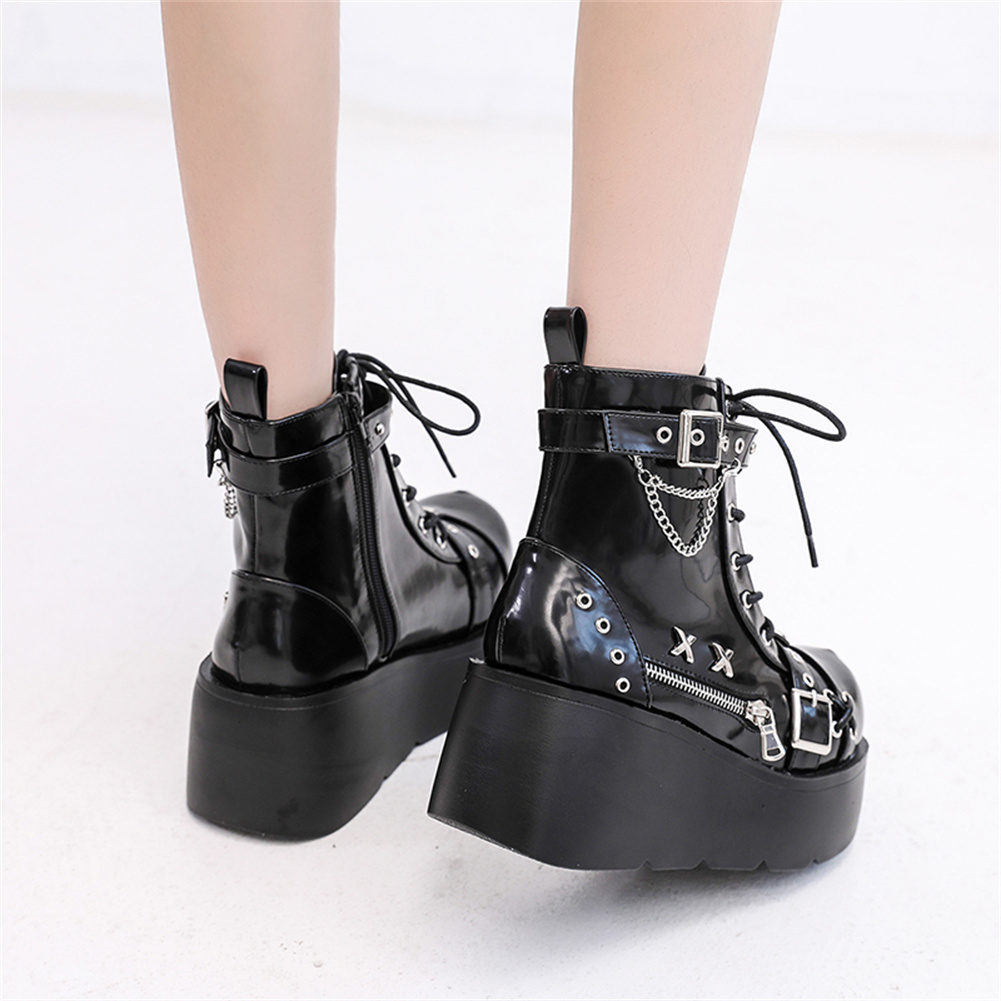 Brand New Ladies Goth Platform - Street Fashion Female avaliação e preço