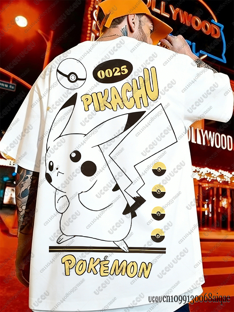 2026 Anime Pikachu&Gengar Summ - Street Fashion Female avaliação e preço